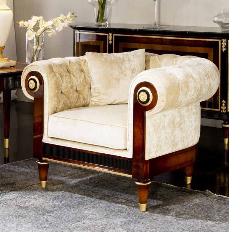 Thổ Cẩm Decor - Sofa Đơn VERMONT cổ điển Sofa Đơn VERMONT cổ điển